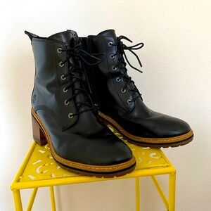 Timberland Black Waterproof Heeled Boots